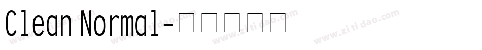 Clean Normal字体转换